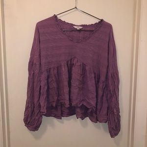 cottage core purple top